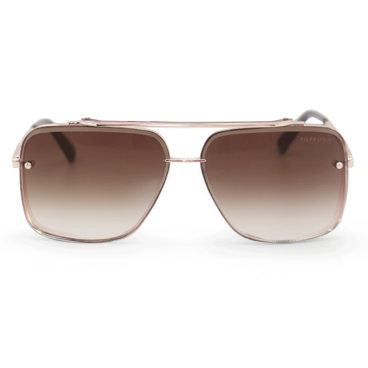 Topfoxx Bella Tangle Free Sunglasses - Gold/Coffee
