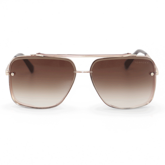 Topfoxx Bella Tangle Free Sunglasses - Gold/Coffee