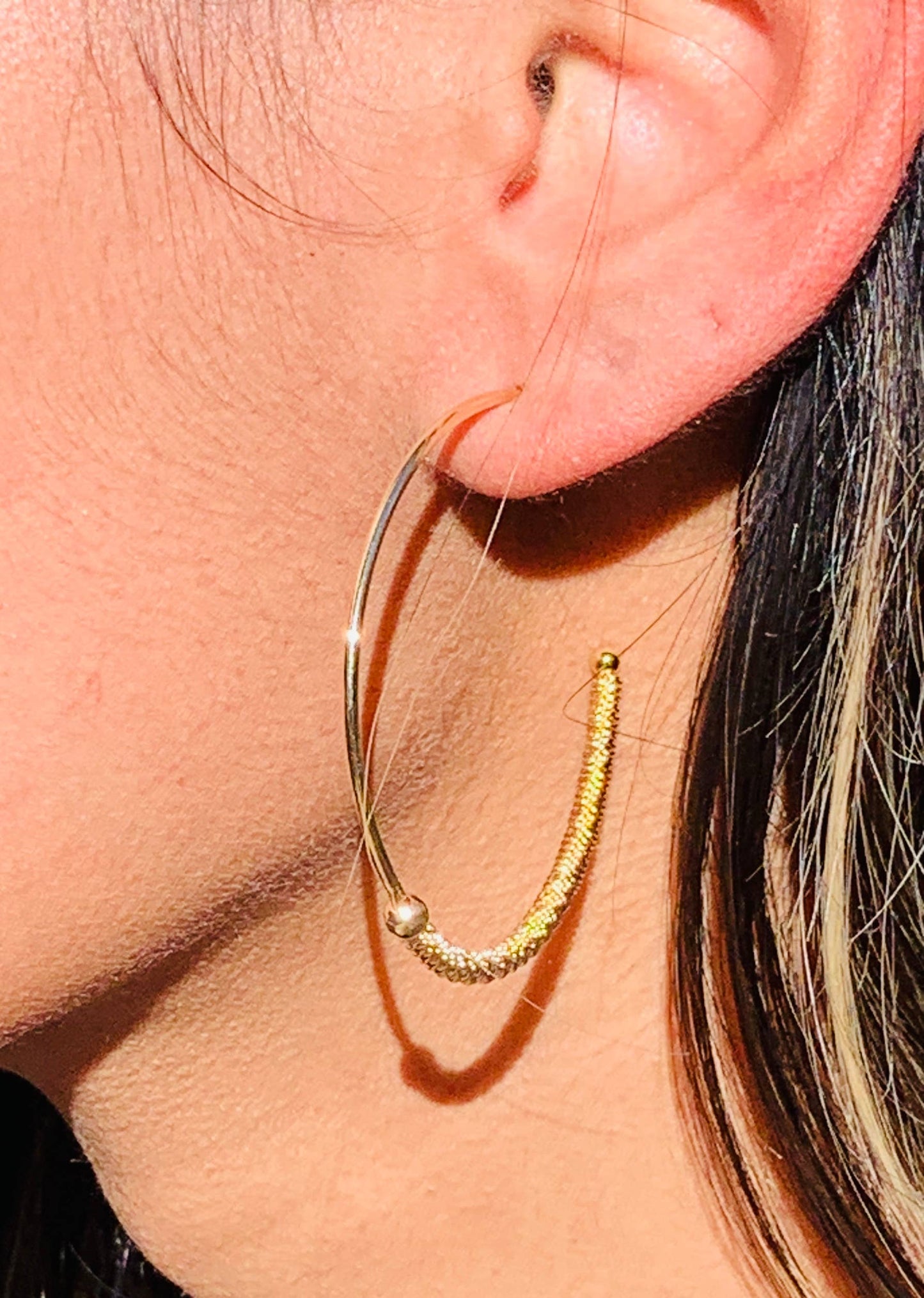 Mali Beads Gold Filled Thin Hoop Earrings – Classic Everyday Hoops