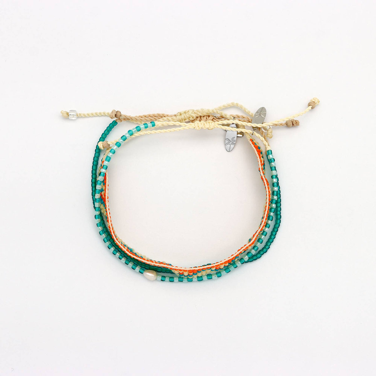 Pineapple Island Tropical Swells Bracelet Set - Orange