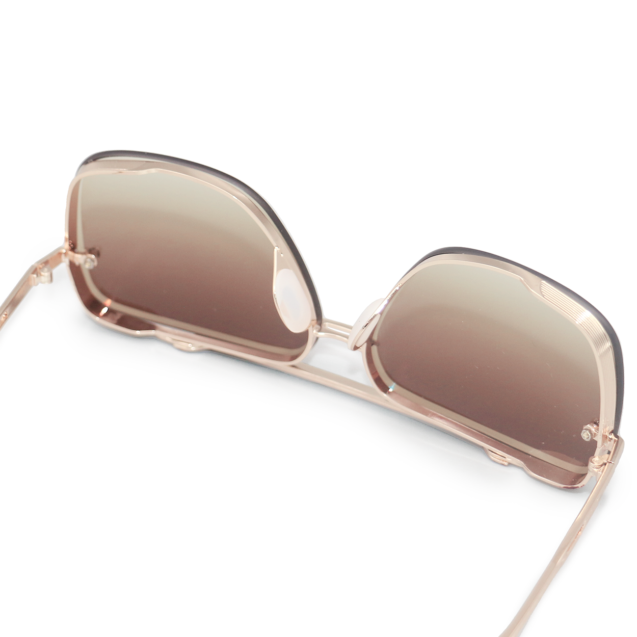 Topfoxx Small Bella Tangle Free Aviator Sunglasses - Coffee