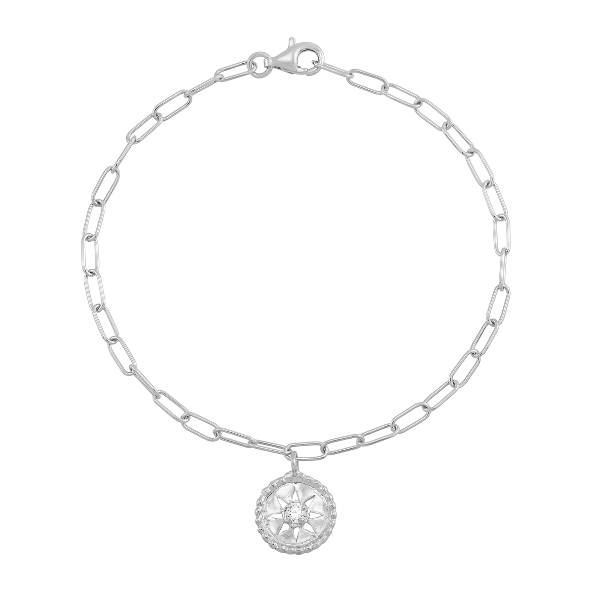 Silpada - Silpada 'Sun Dance' Silver Cubic Zirconia Link Bracelet