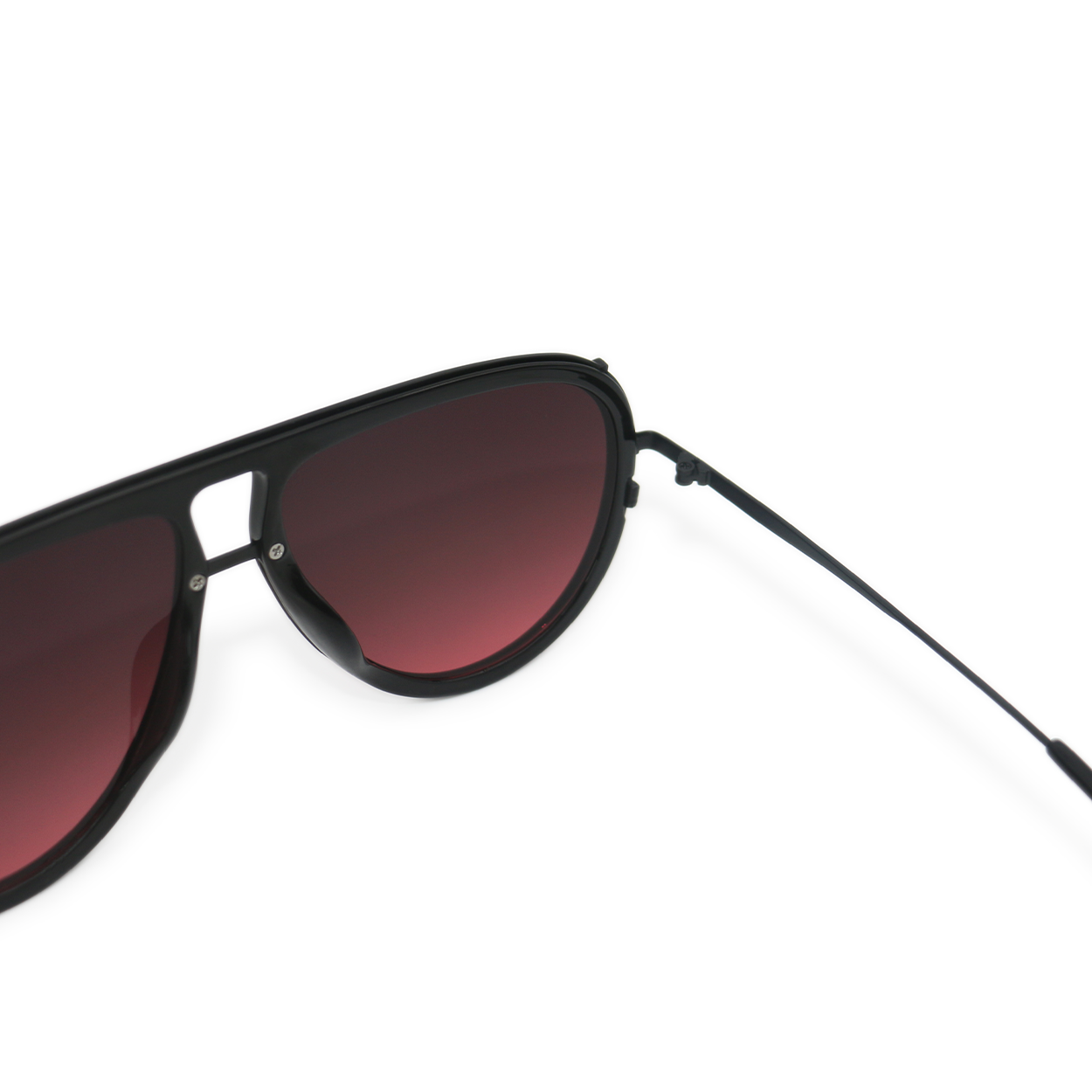 Topfoxx Ivy Luxe Tangle-Free Aviator Sunglasses - Ruby