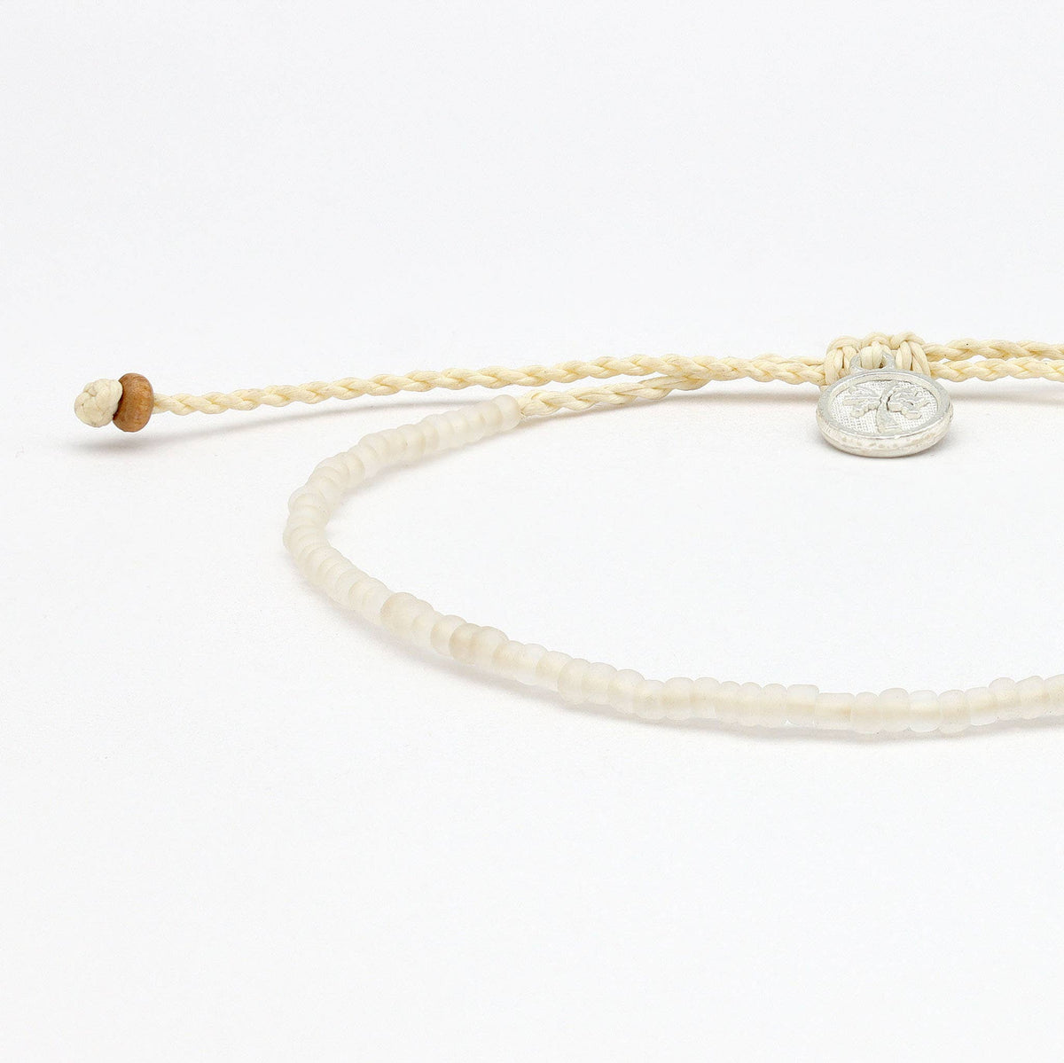 Pineapple Island Ka'anapali Frosted Glass Beaded Anklet