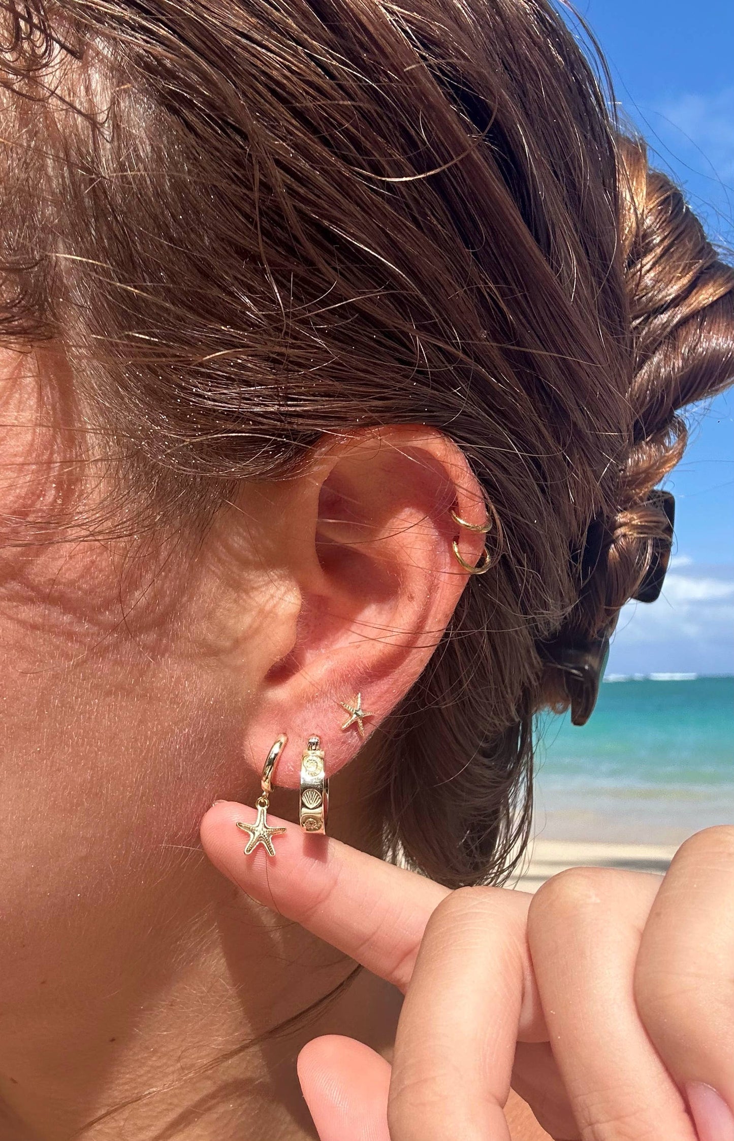 The Salty Gem Mar Hoops