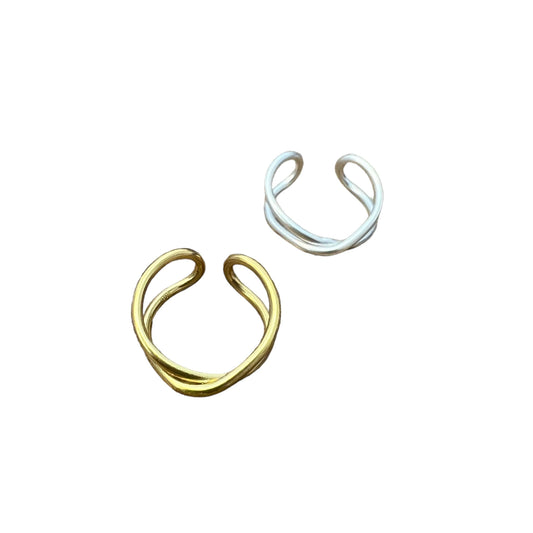 Baizaar Cross Bar Ear Cuff - Sterling Silver