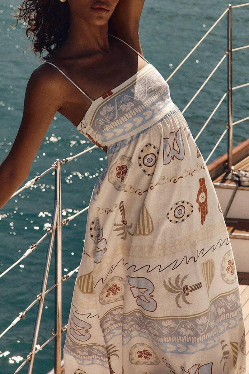 Mccolin Strappy Vacation Maxi Dress