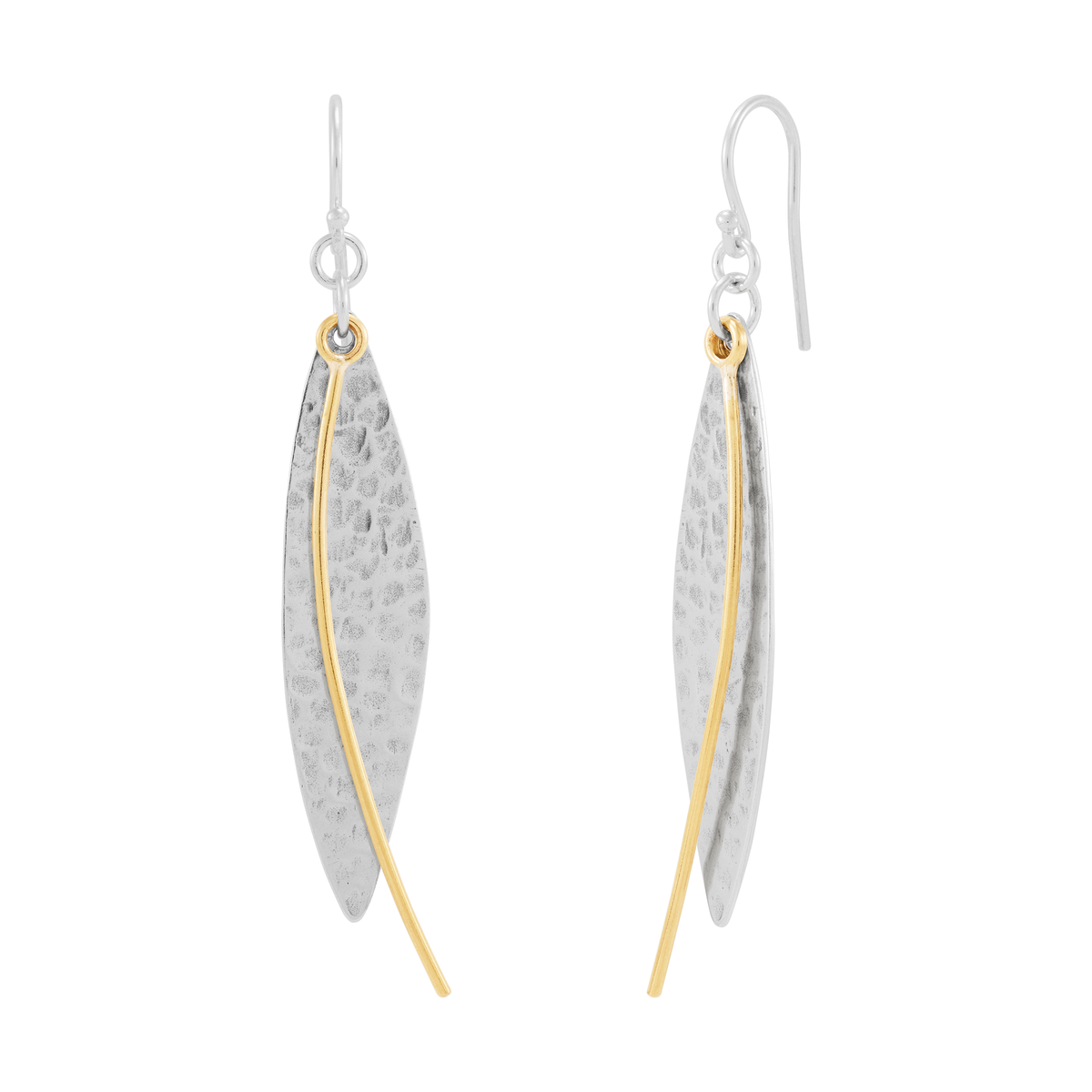 Silpada - Silpada 'High Note' Sterling Silver and Brass Drop Earrings