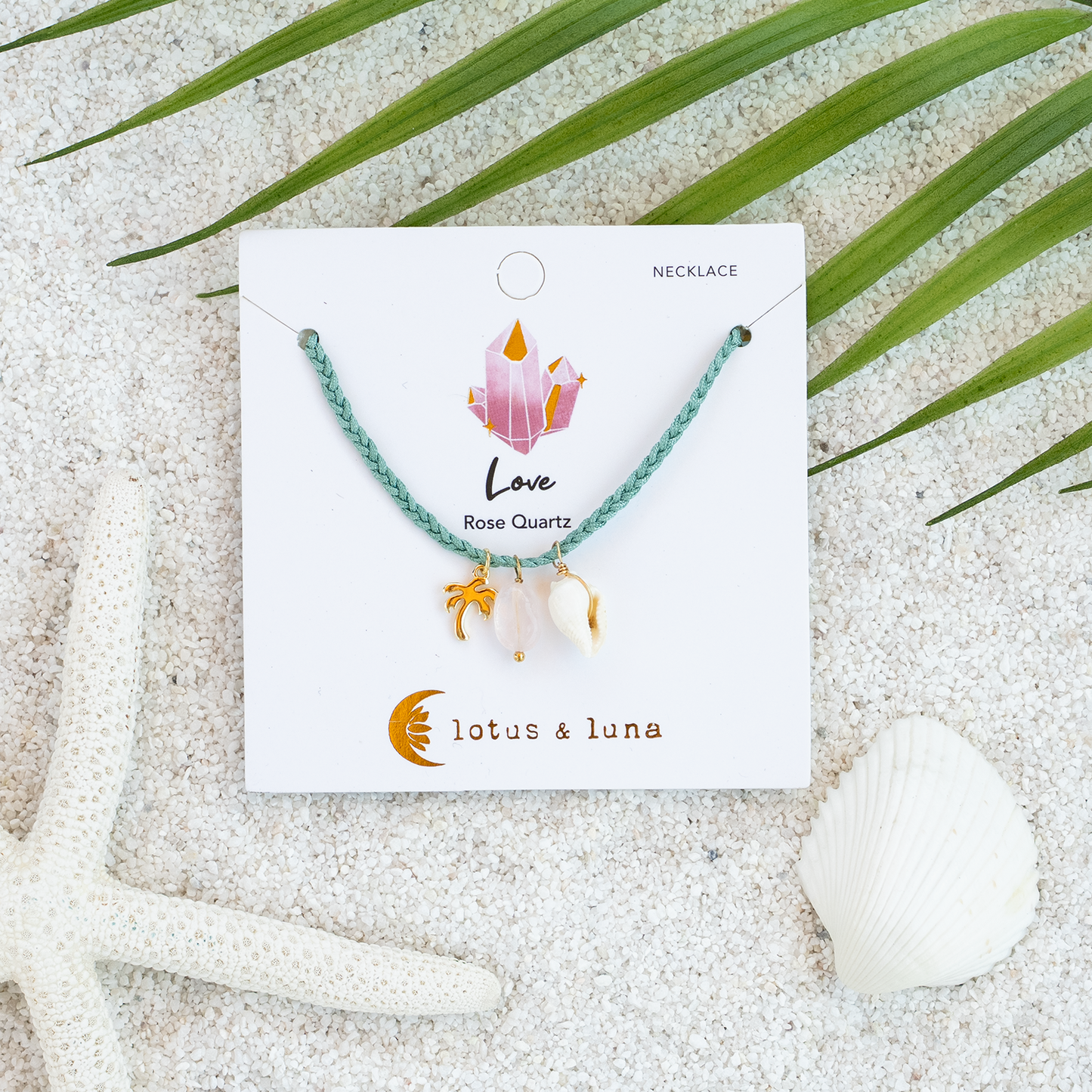 Lotus and Luna Offshore Necklace - Sea Rose