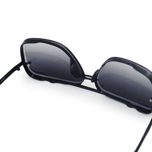 Topfoxx Bella Tangle Free Aviator Sunglasses - Black/Black