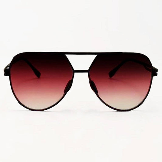 Topfoxx Untangled x Emily Tangle Free Aviator Sunglasses - Ruby
