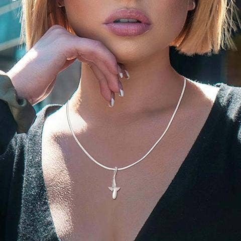 Big Blue Medium Reef Shark Necklace