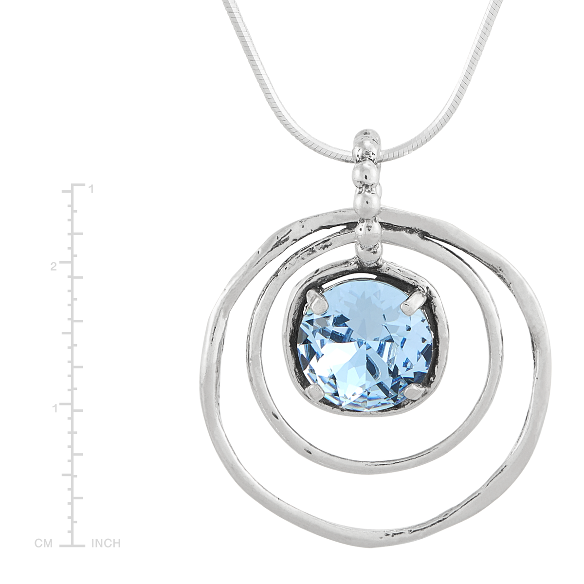 Silpada - Silpada 'Cooling Out' Silver Blue Crystal Pendant Necklace