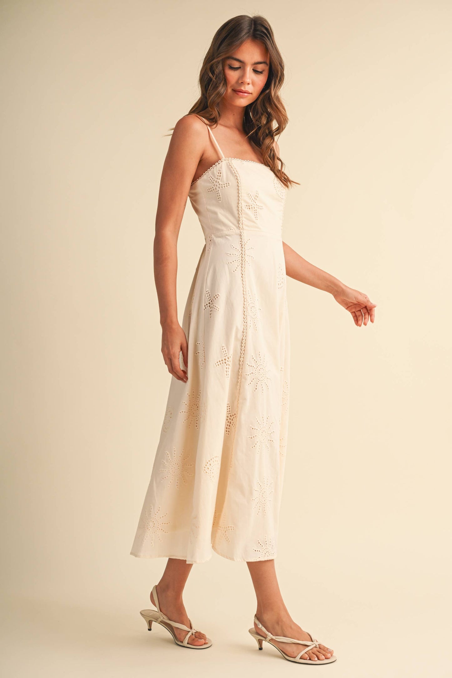 Klesis Coastal Eyelet Embroidered Dress
