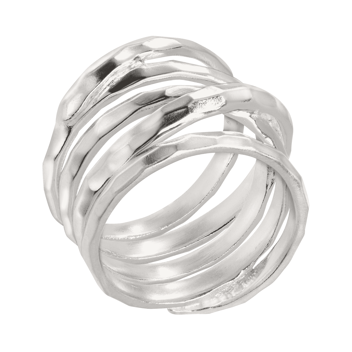 Silpada - Silpada 'Wrapped Up' Silver Overlapping Textured Band Ring