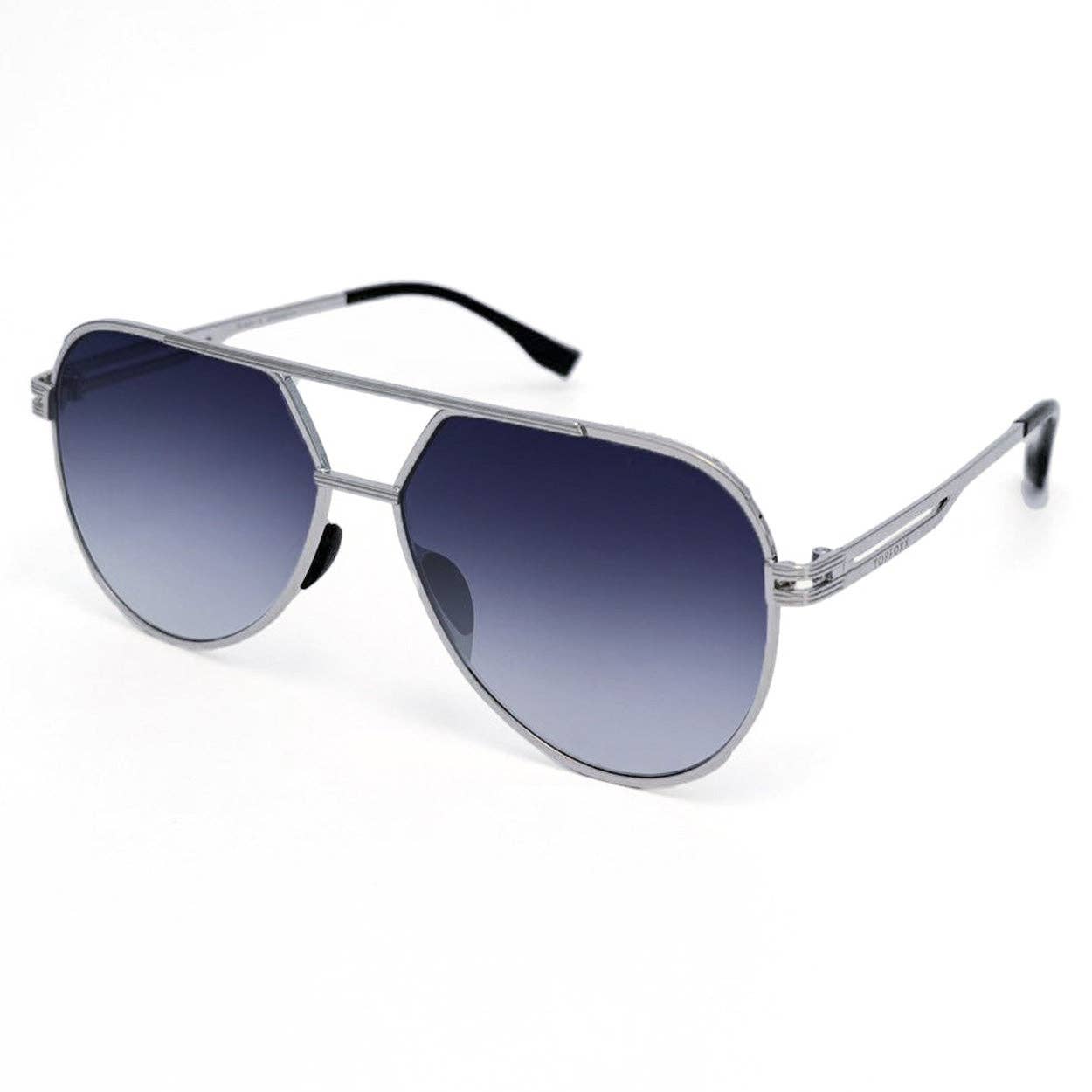 Topfoxx Untangled x Emily Tangle Free Aviator Sunglasses - Faded Blue