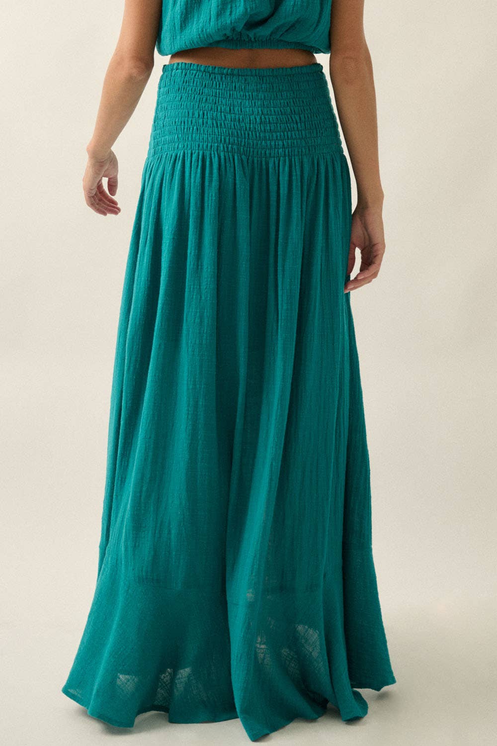 Promesa Cotton Gauze Maxi Skirt