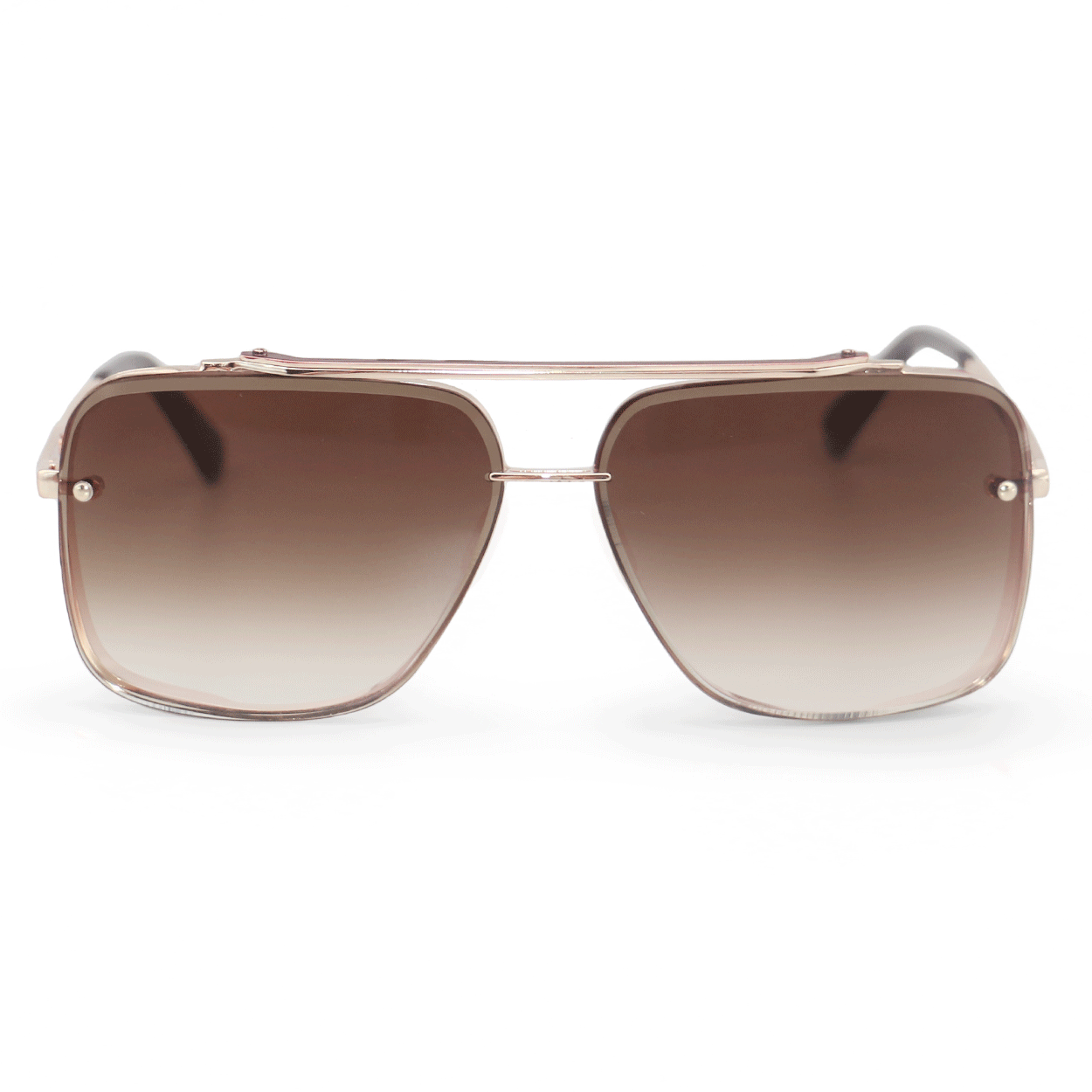 Topfoxx Small Bella Tangle Free Aviator Sunglasses - Coffee