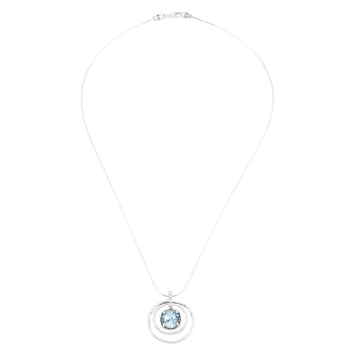 Silpada - Silpada 'Cooling Out' Silver Blue Crystal Pendant Necklace