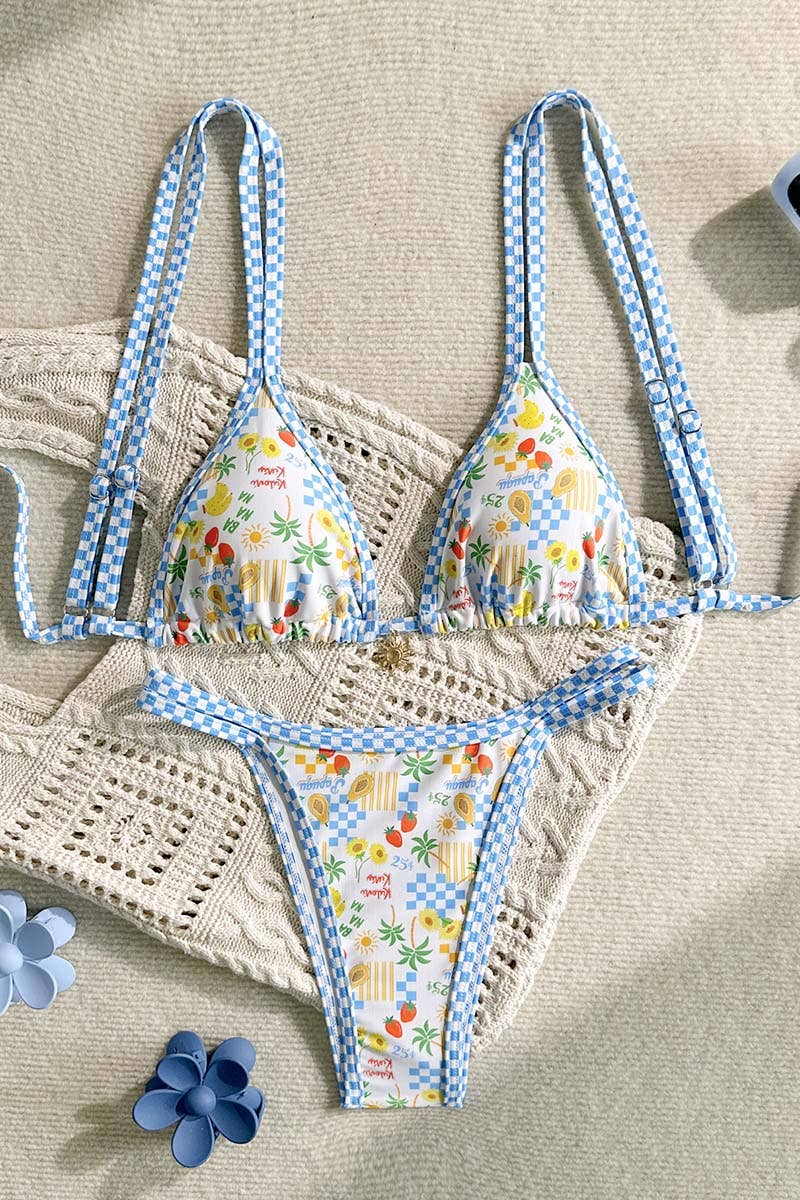 Mccolin Floral Print Bikini Bottom