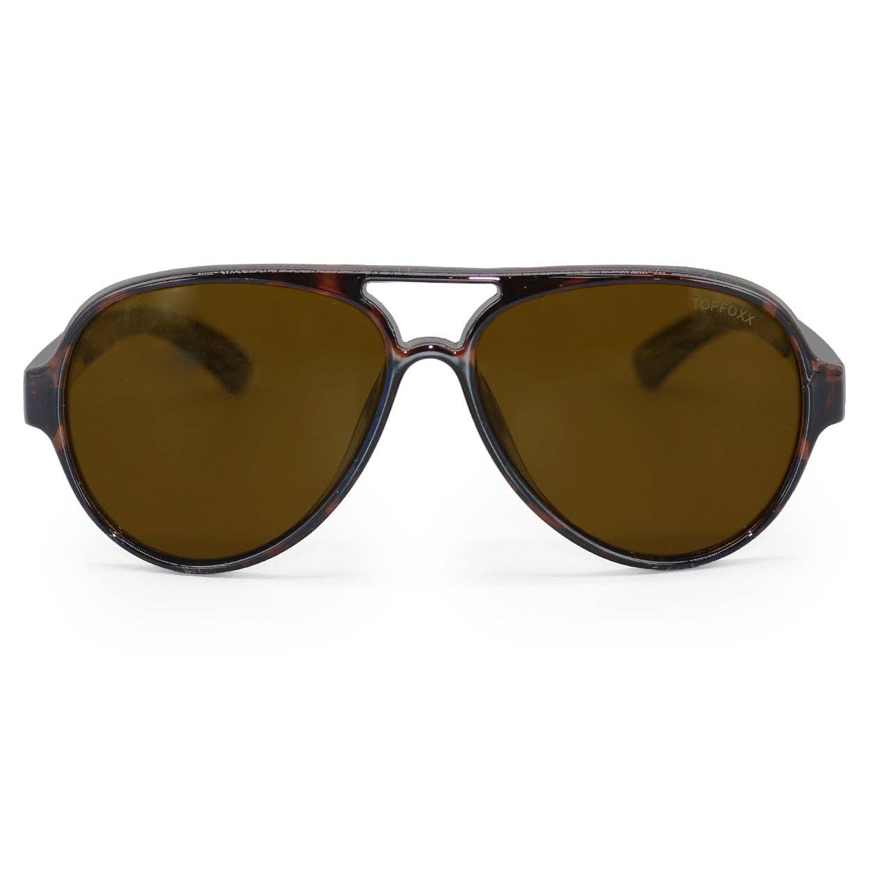 TOPFOXX  Poseidon Tangle Free Floating Aviators - Brown Tort