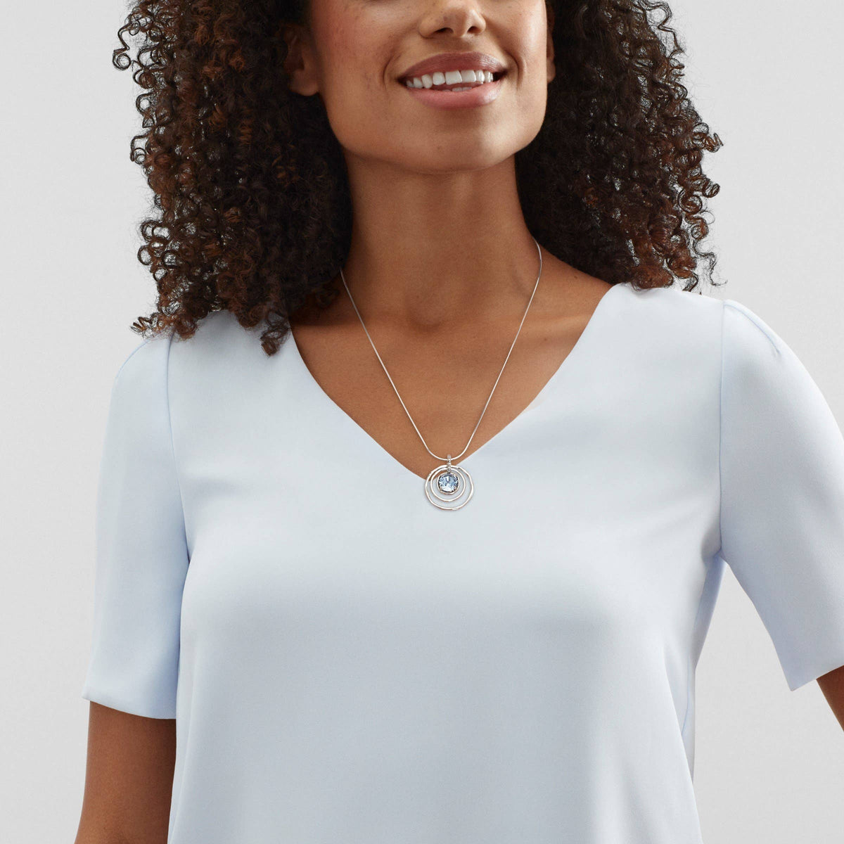 Silpada - Silpada 'Cooling Out' Silver Blue Crystal Pendant Necklace