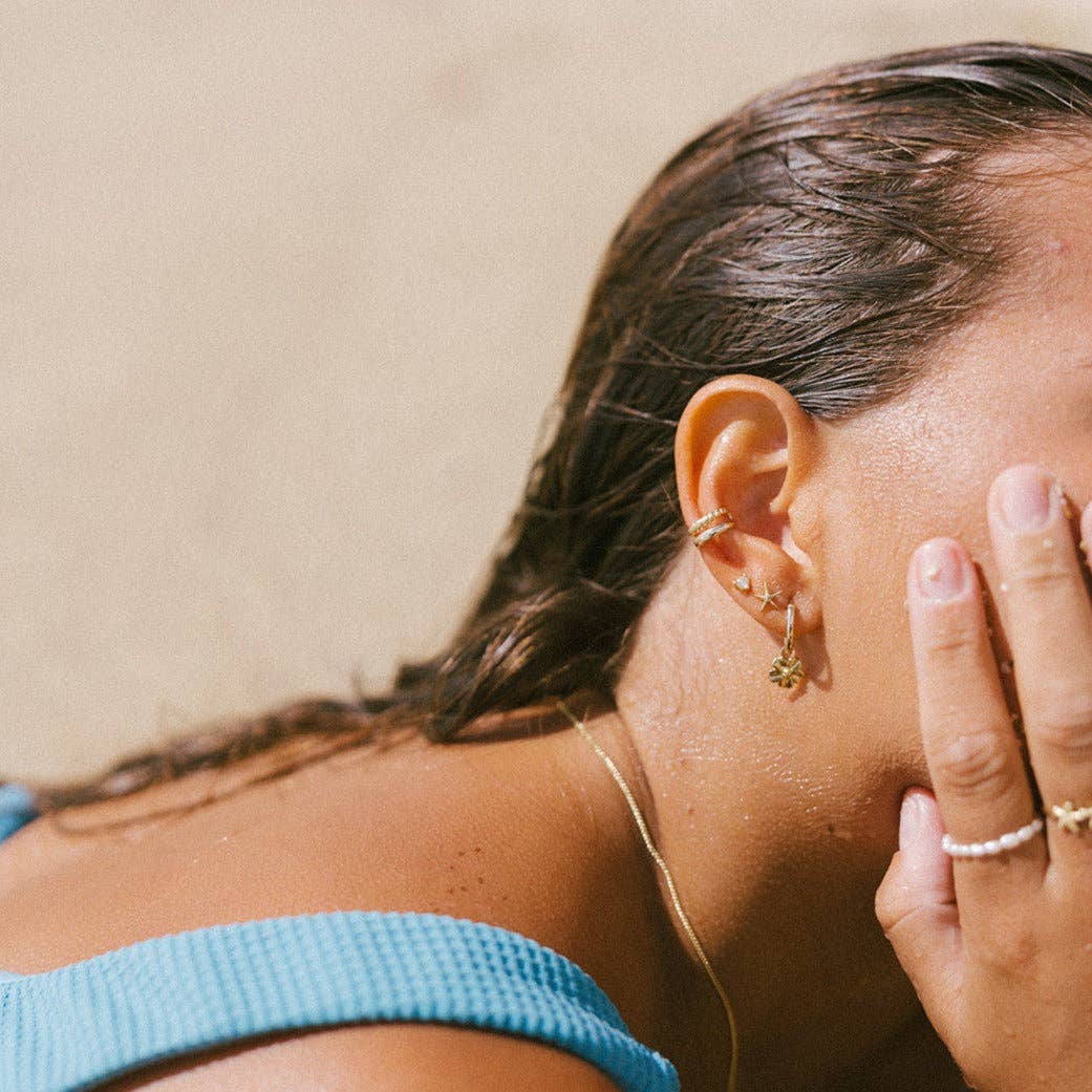 The Salty Gem Cruz Ear Cuff