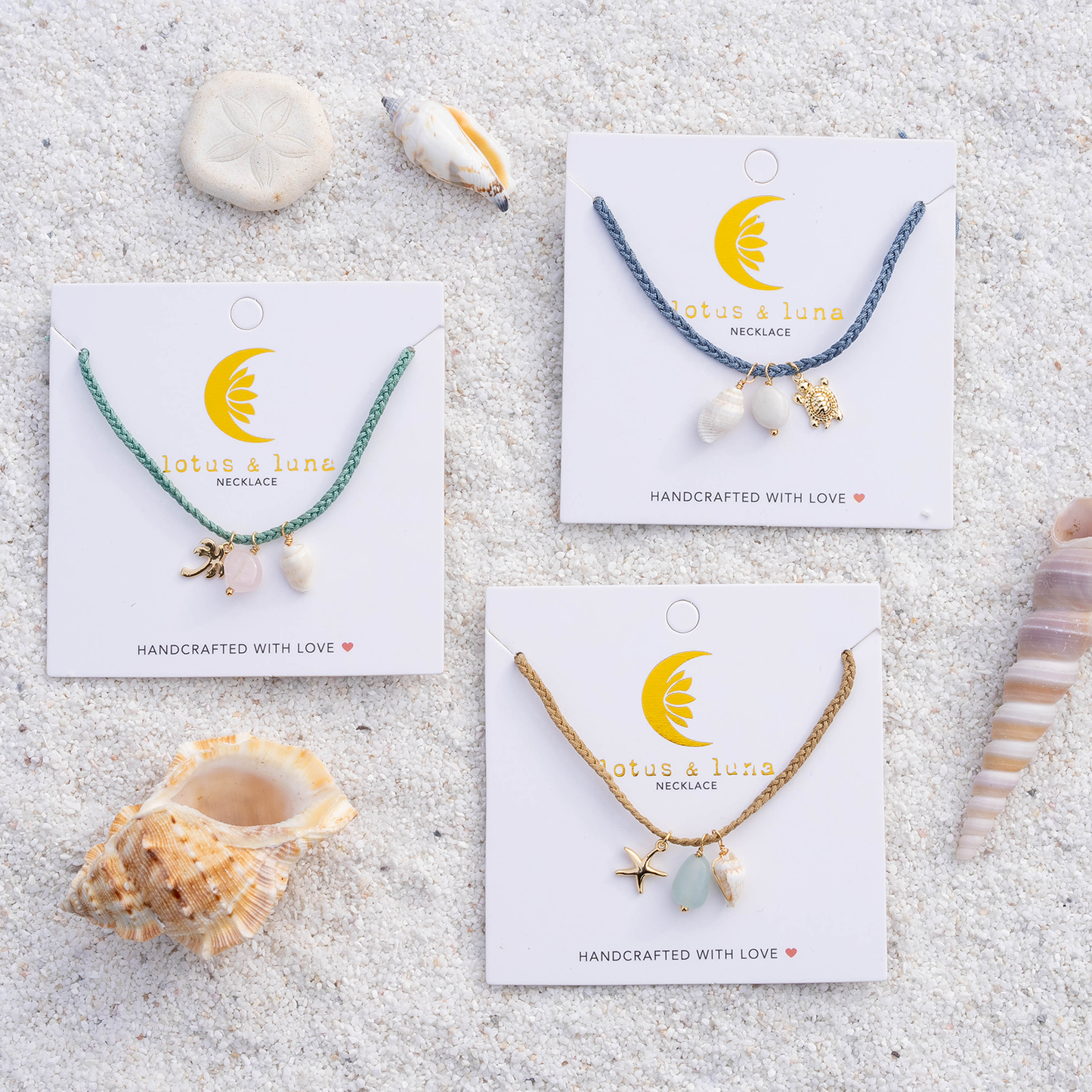 Lotus and Luna Offshore Necklace - Sea Rose