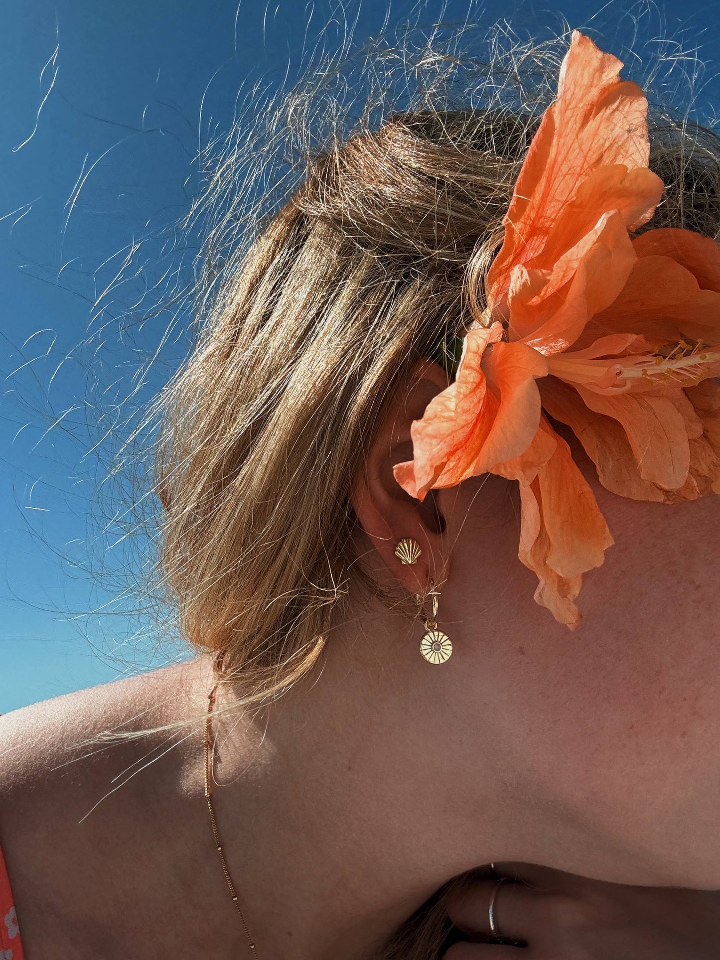 The Salty Gem Elise Hoops