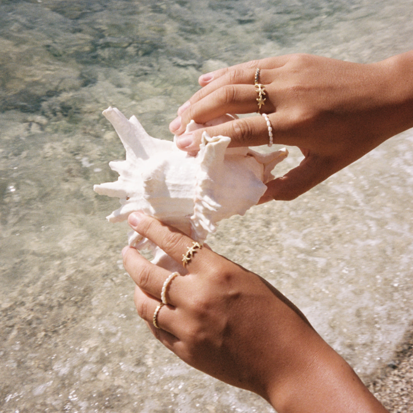 The Salty Gem Estrellas De Mar Ring