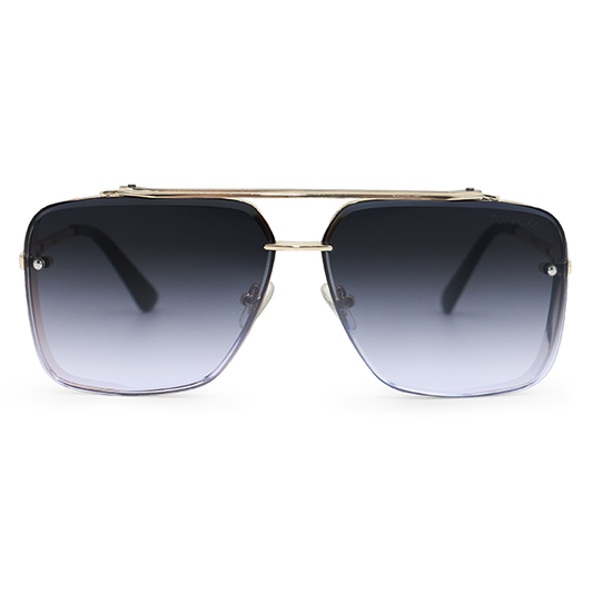 Topfoxx Bella Tangle Free Aviator Sunglasses - Midnight Gold
