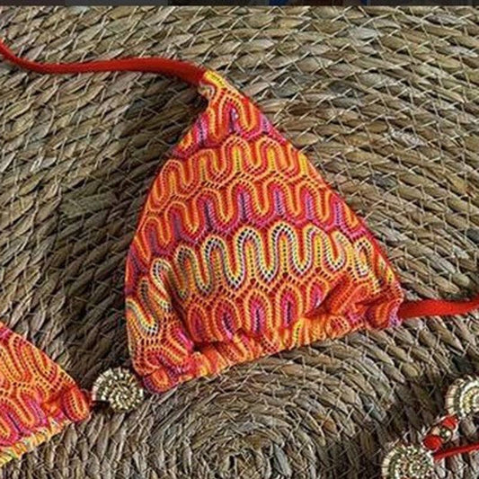 Mccolin Shell Detail Bikini Set Top