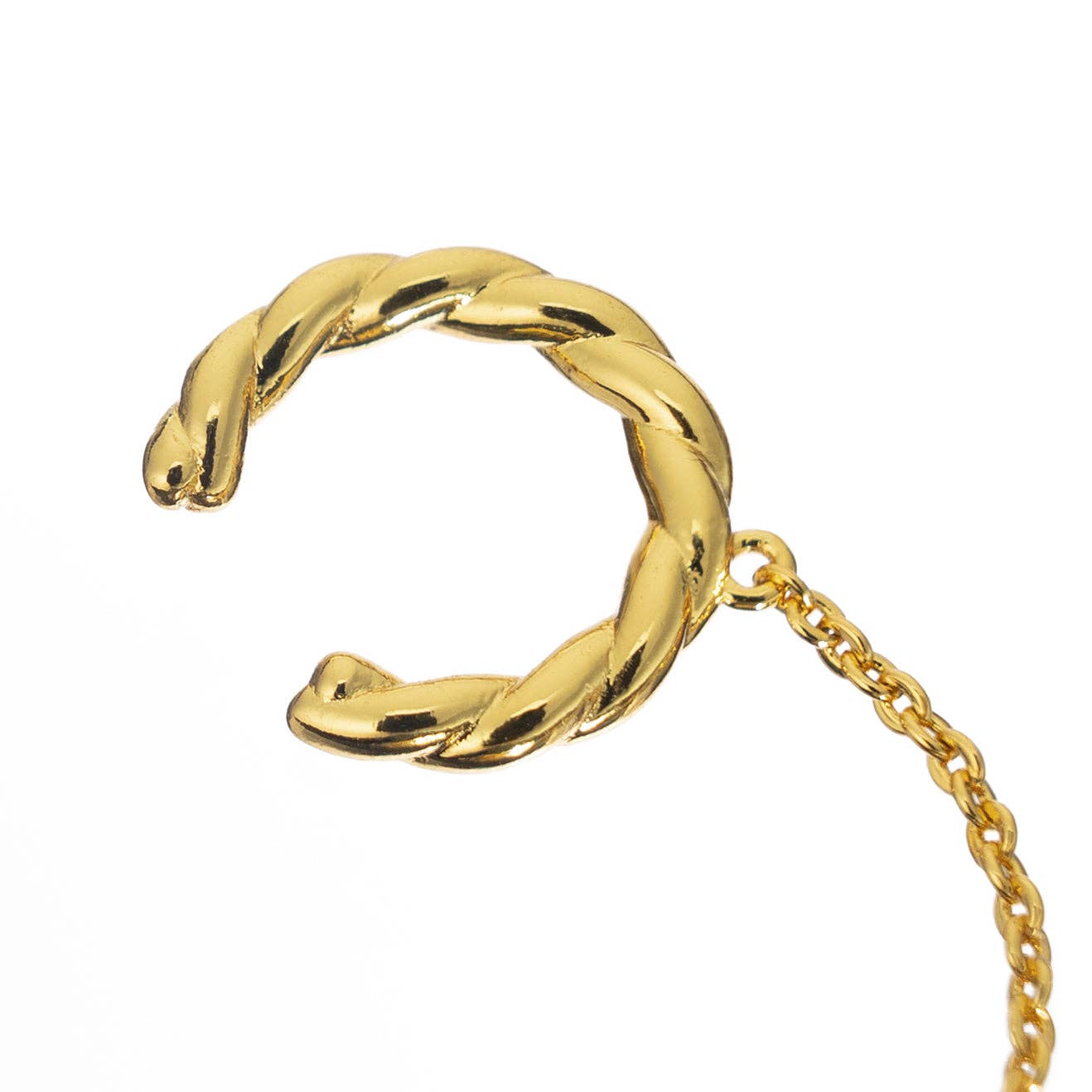 Brenda Grands 18K Gold Zenith + Twisted Ear Cuff Single