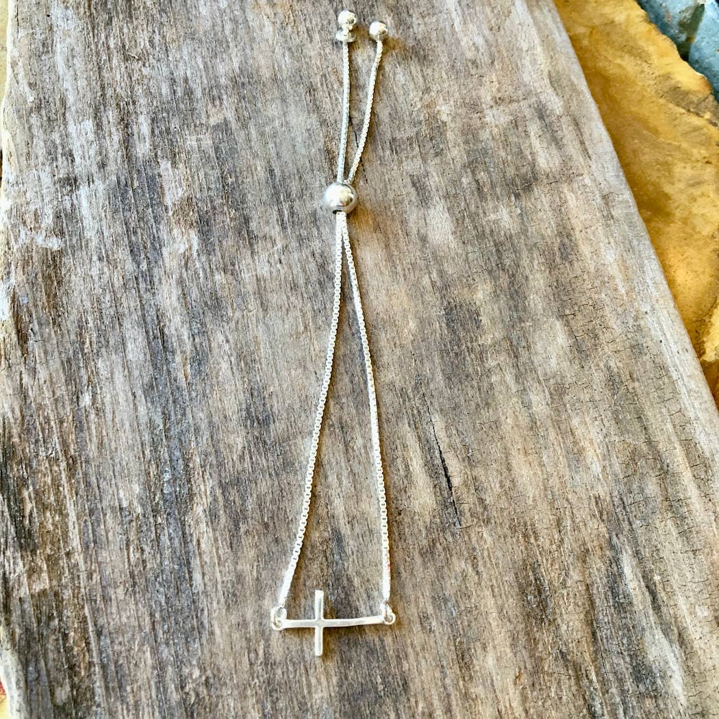 Jackie Gallagher Designs Bolo Cross Bracelet