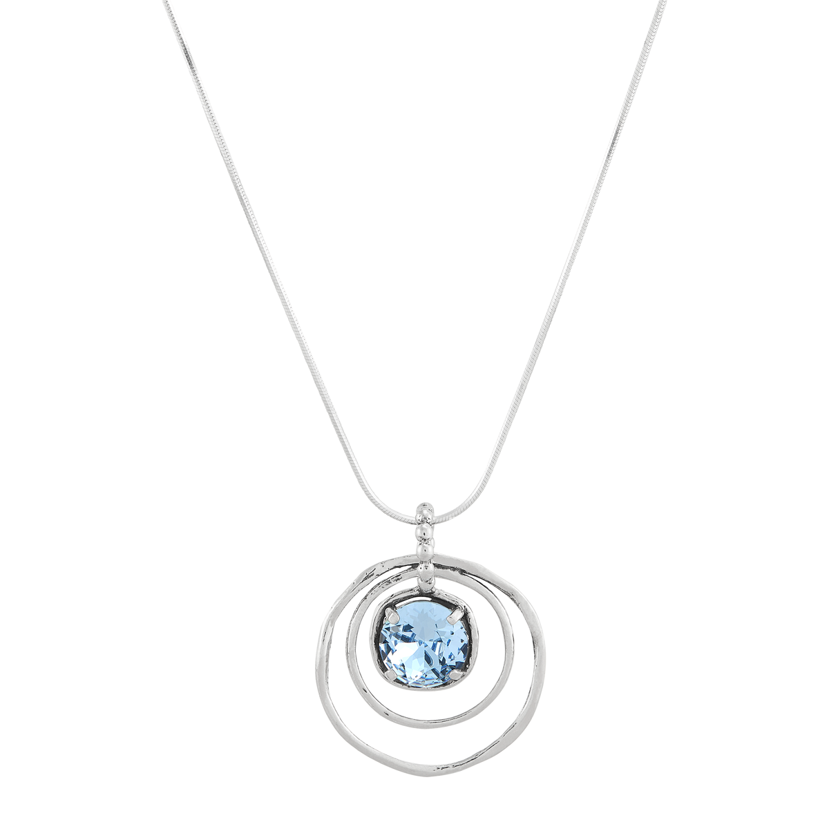 Silpada - Silpada 'Cooling Out' Silver Blue Crystal Pendant Necklace