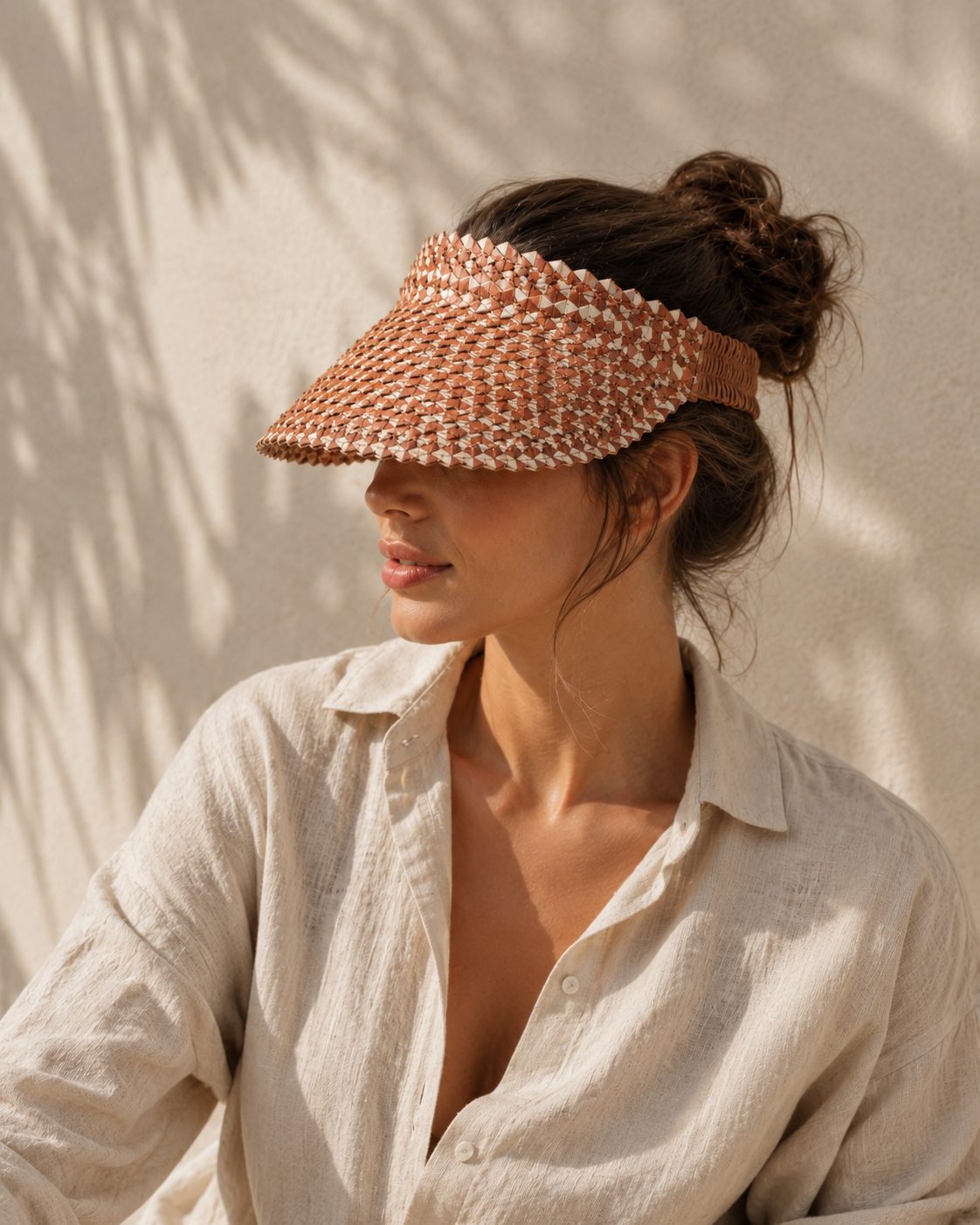 Village Thrive - Ombre Rattan Sun Visors