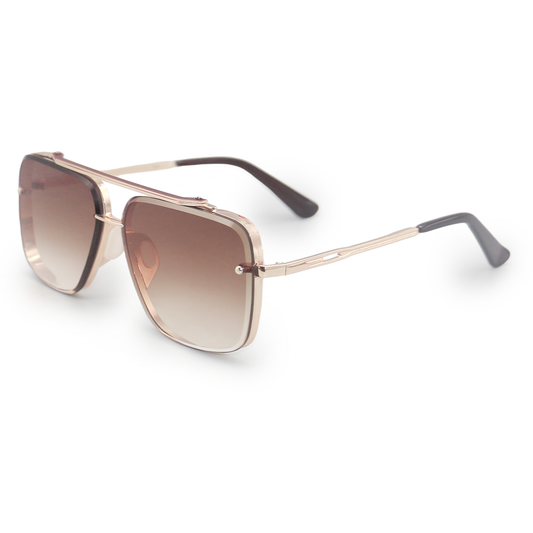 Topfoxx Small Bella Tangle Free Aviator Sunglasses - Coffee