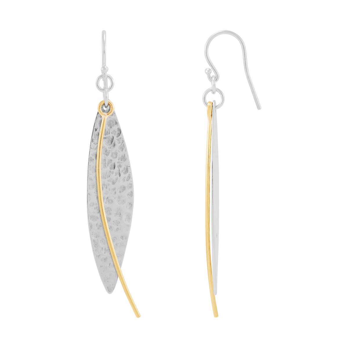 Silpada - Silpada 'High Note' Sterling Silver and Brass Drop Earrings
