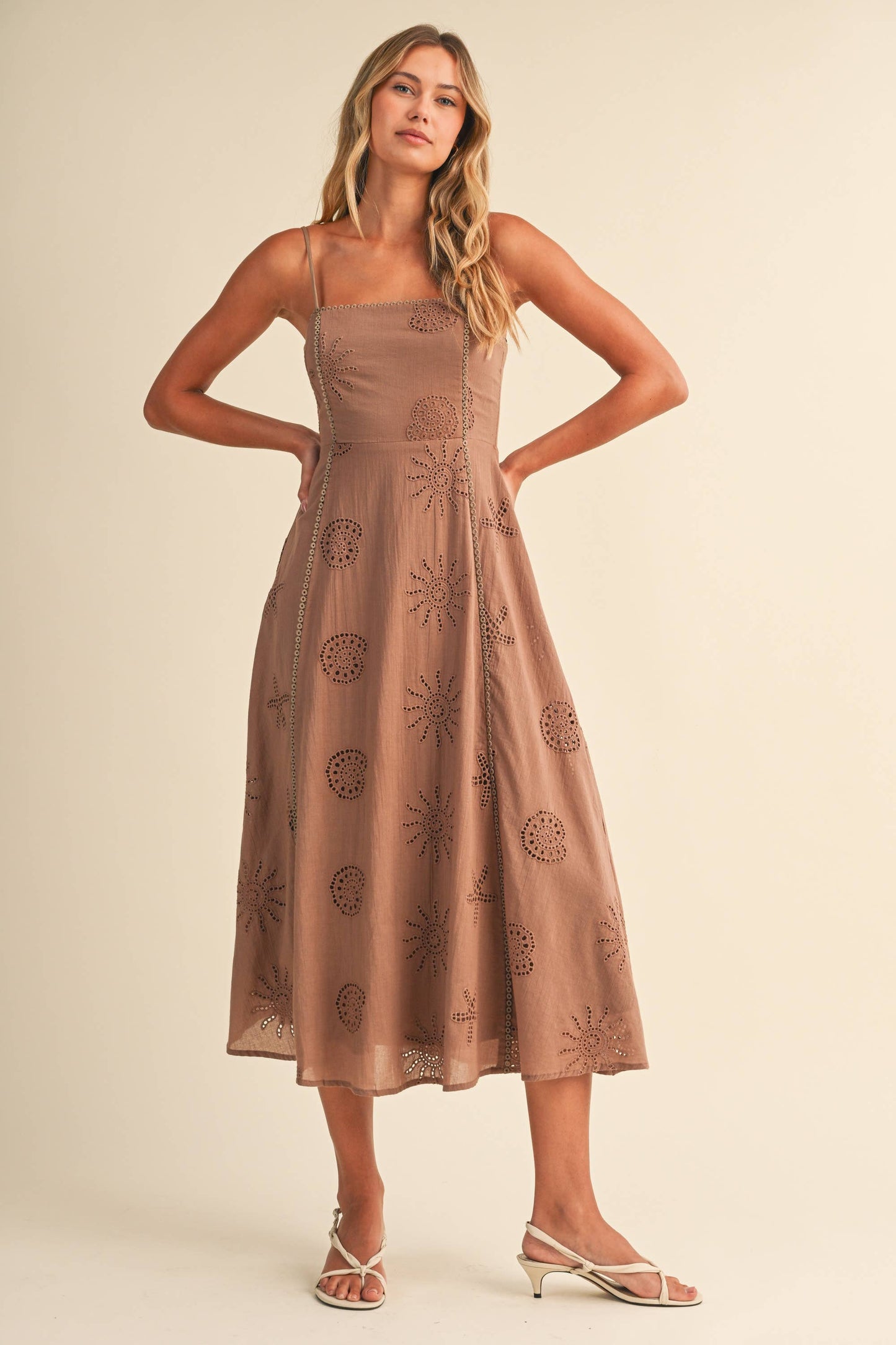 Klesis Coastal Eyelet Embroidered Dress