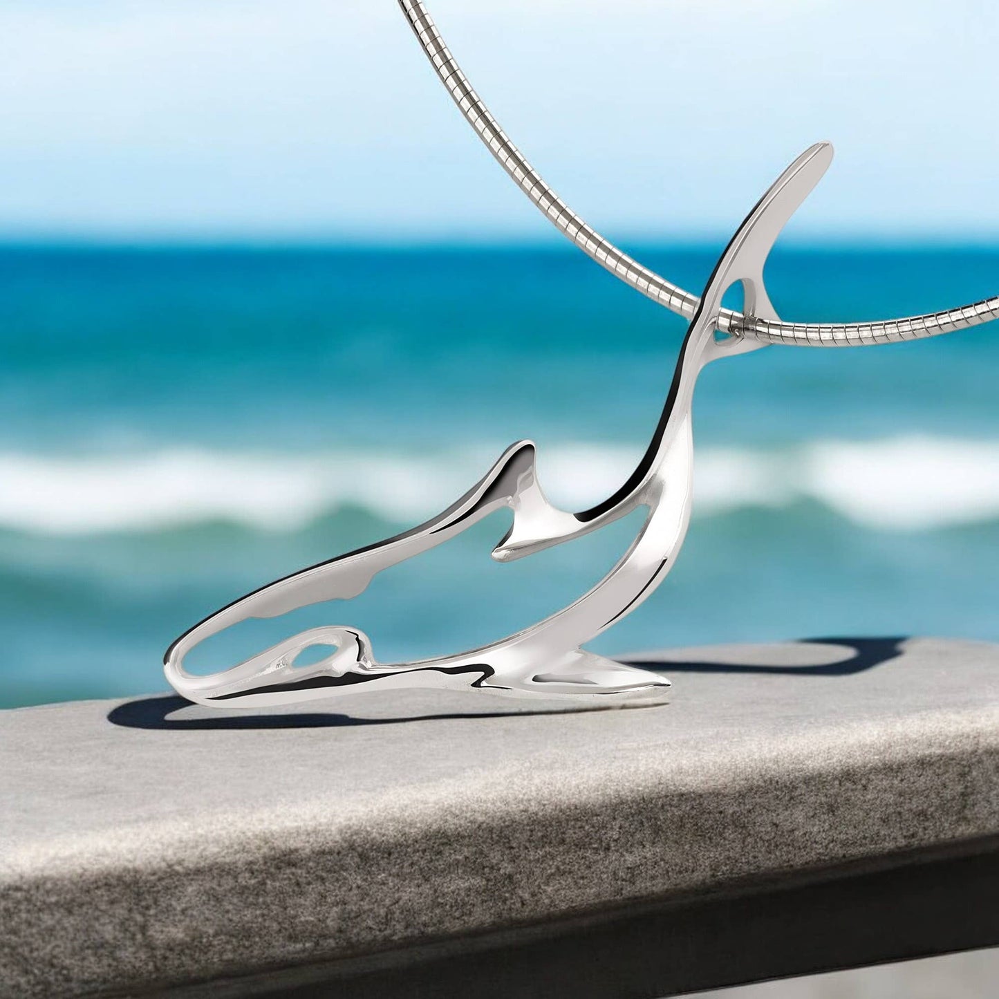 Big Blue Reef Shark Necklace