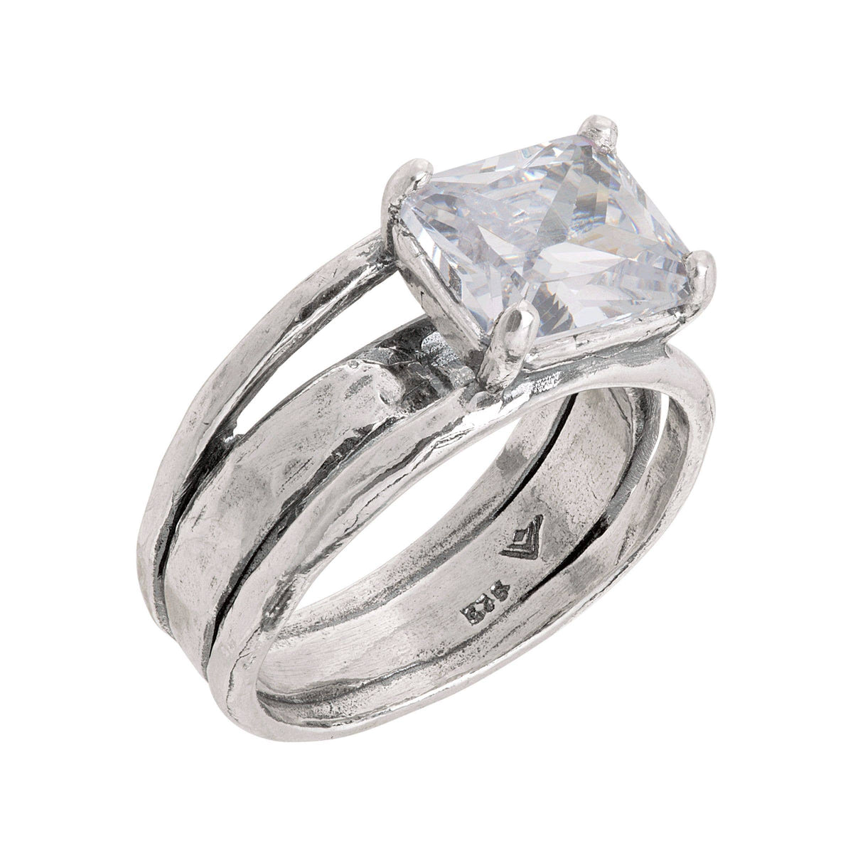 Silpada - Silpada 'Sevilla Later' Cubic Zirconia Ring in Ste