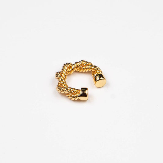 Brenda Grands 24K Gold Double Twisted Ear Cuff