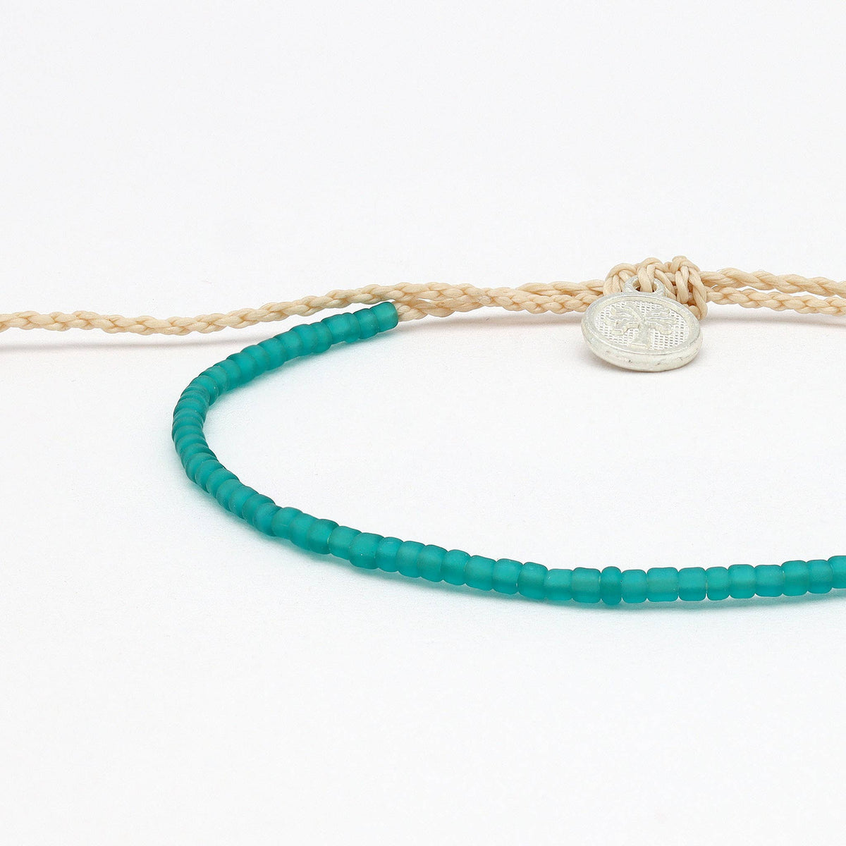 Pineapple Island Ka'anapali Frosted Glass Beaded Anklet