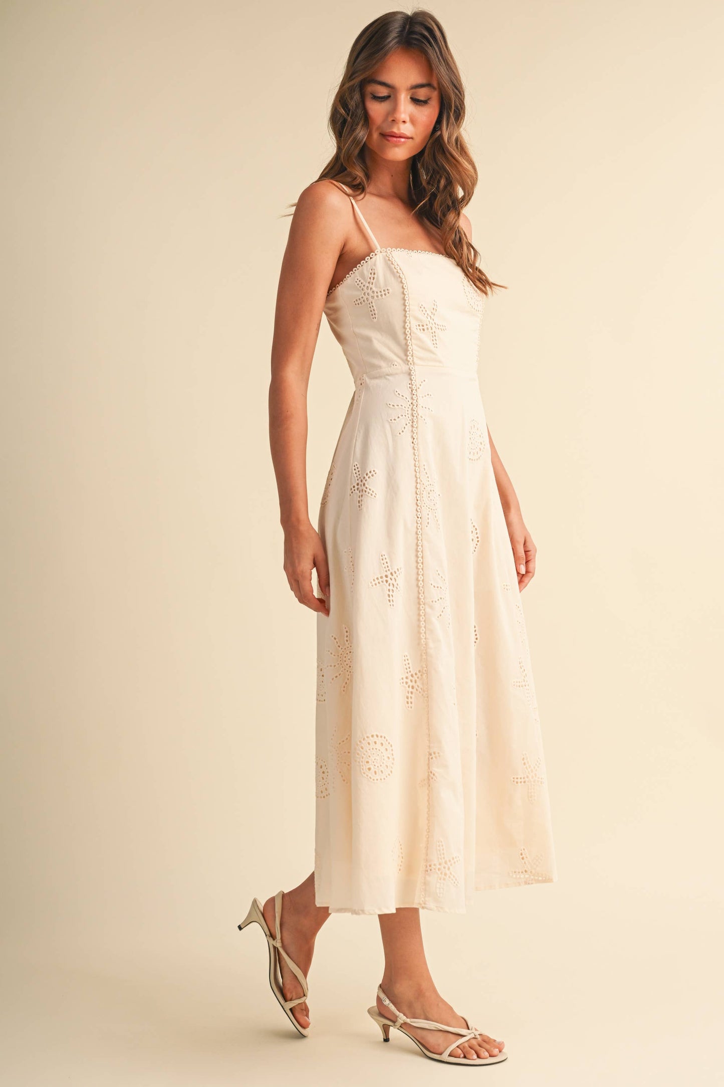 Klesis Coastal Eyelet Embroidered Dress