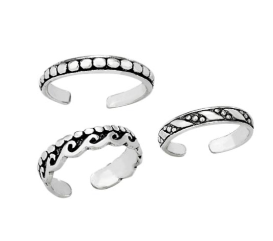 Tiger Mountain Jewelry Sterling Silver Toe Ring - Wave
