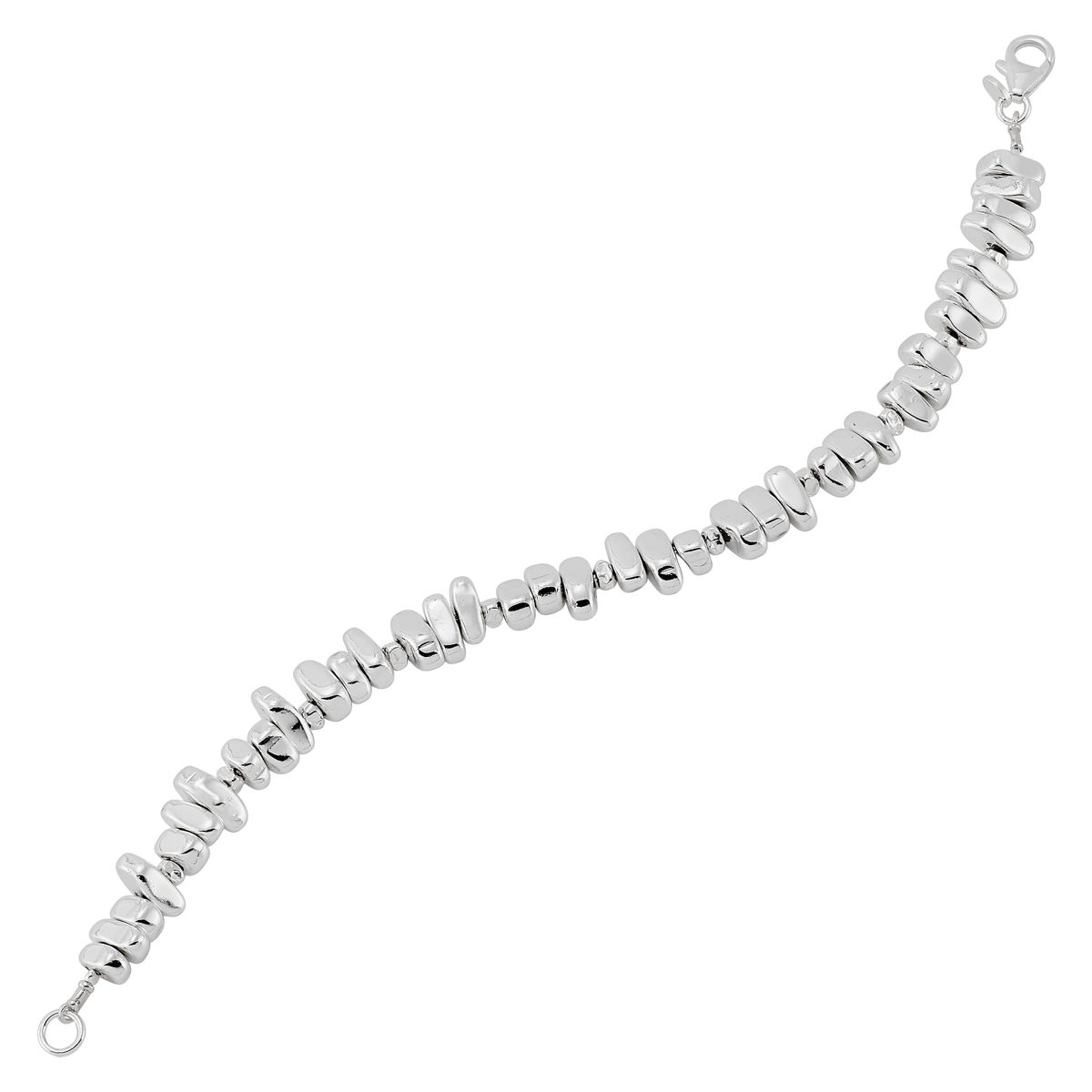 Silpada - Silpada 'Collected Beauty'  Silver Hematite Bracelet. 7.5"