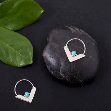 Baizaar Winged Hoop Earrings