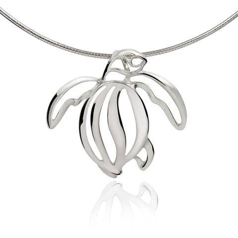 Big Blue Sea Turtle Necklace