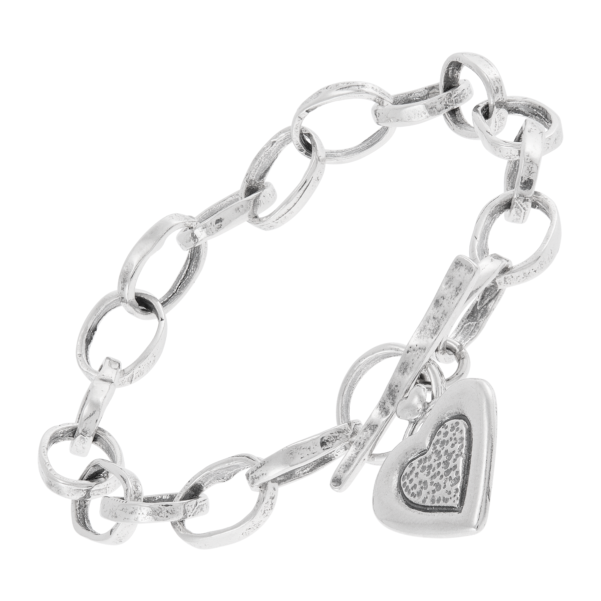 Silpada - Silpada 'Endless Love' Sterling Silver Heart Charm Bracelet