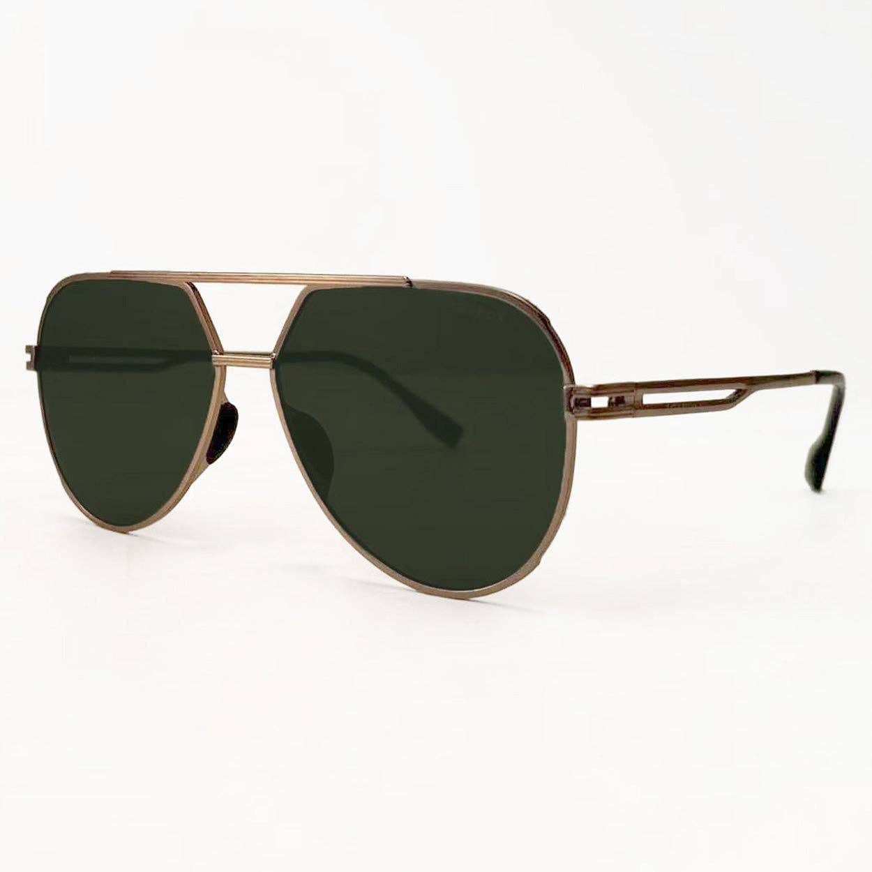 Topfoxx Untangled x Emily Tangle Free Aviator Sunglasses - Olive